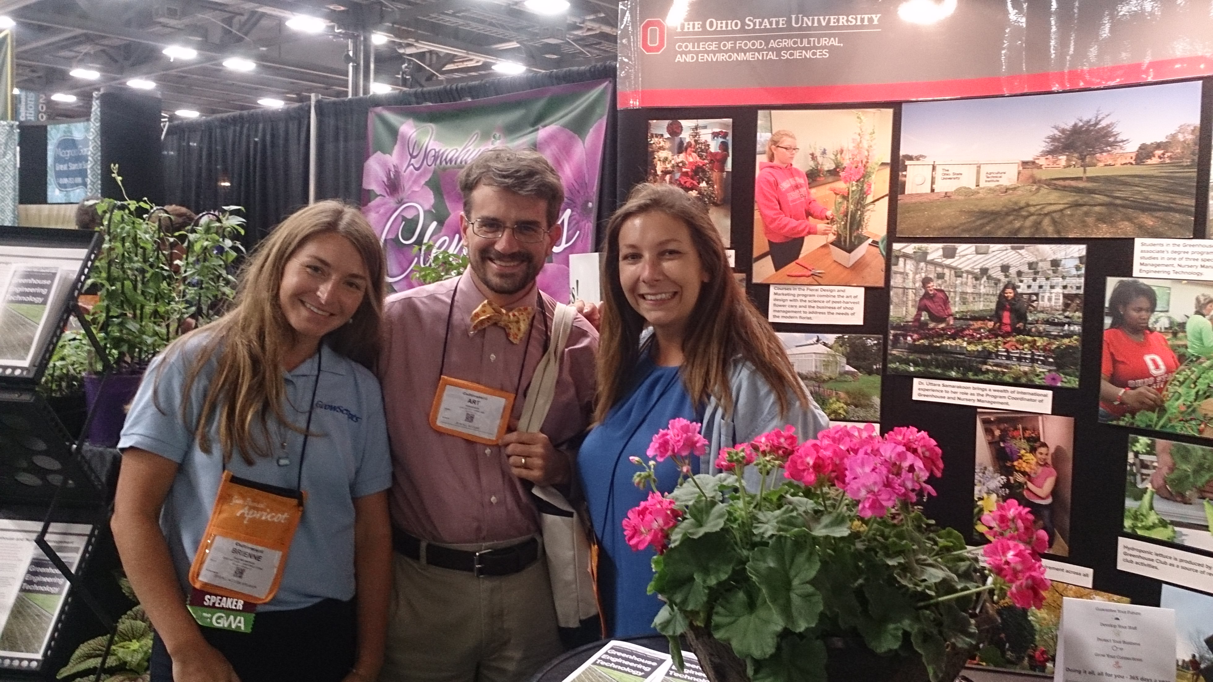 Katya networking at Cultivate 2016 with Garden Industry Communicator Brie  Arthur and Art Parkerson, CEO of Lancaster Farm.